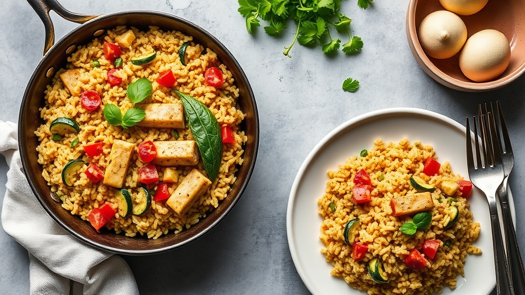 Zucchini and Turkey Rice Skillet