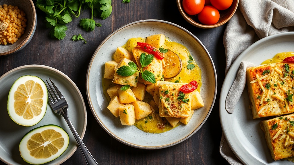 Zucchini, Potato, and Tofu Gratin